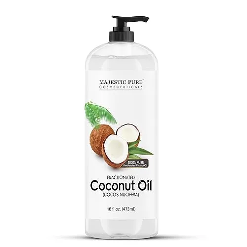 Majestic Pure Fractionated Coconut Oil - Relaxing Massage Oil, Liquid