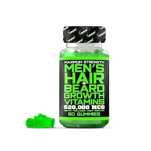 Best Beard Stuff Beard Growth Vitamins - Biotin Gummies for
