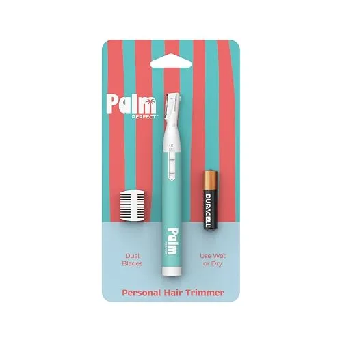 palmperfect Face Razor for Women, Twin-Blade Hair Trimmer, Battery Included