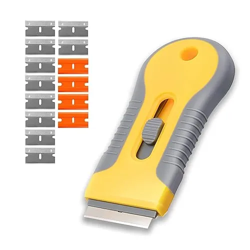 Razor Blade Scrape with 15pcs Extra Blades, Scraper Tool, Razor