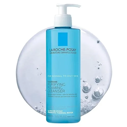 La Roche-Posay Toleriane Purifying Foaming Facial Cleanser, Oil Free Face