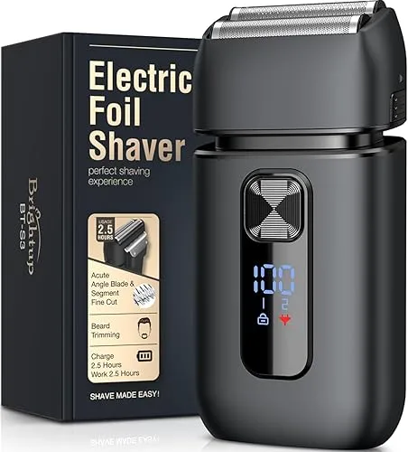 Brightup Foil Shaver, Mens Electric Razor, Electric Shavers for Men