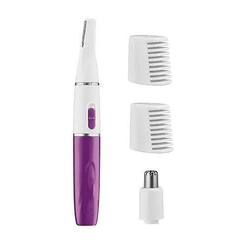 Conair All-in-1 Facial Hair Trimmer for Women, Perfect for Face,