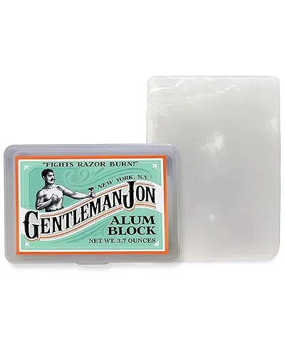 Gentleman Jon 3.7 Ounce Alum Block in Plastic Case -