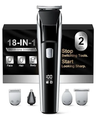 YGZ Beard Trimmer for Men, Electric Razor Hair Clippers for