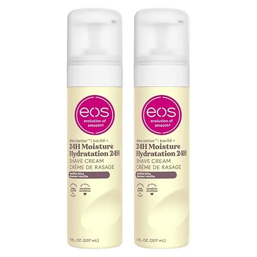 eos Shea Butter Shave Cream - Vanilla Bliss, 24H Moisture
