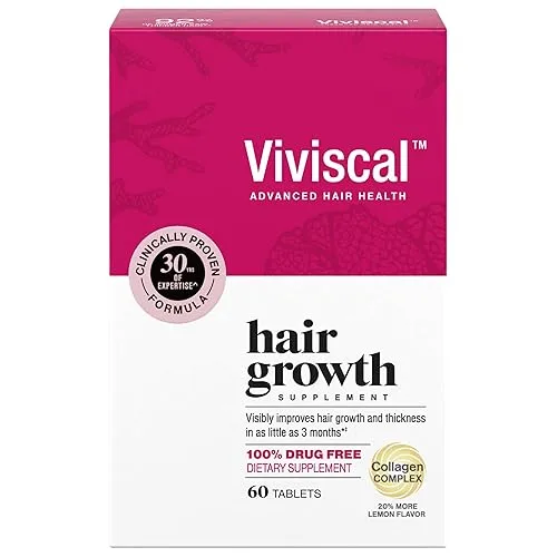 Viviscal Hair Growth Supplements For Women For Thicker, Fuller Hair,