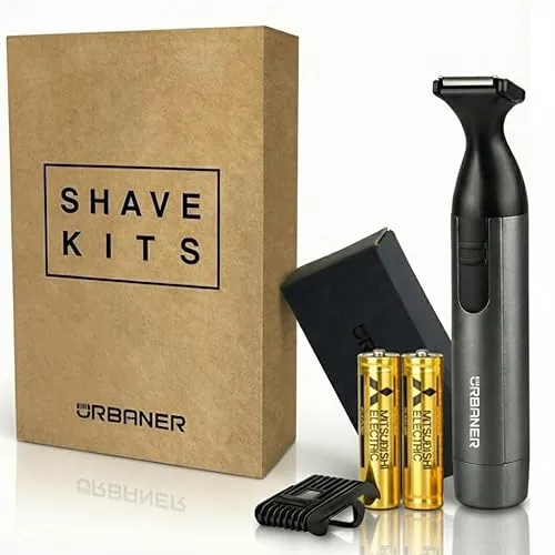 URBANER Mustache Trimmer – Cordless, Waterproof & Adjustable, 0.08”-0.55” Precision