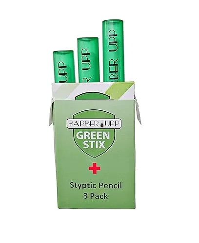Green Stix + Styptic Pencil Set - Aluminum Sulfate Anti-Bleed