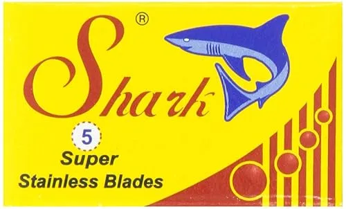 Shark Double Edge Razor Blades, Super Stainless, 5 Count (Pack