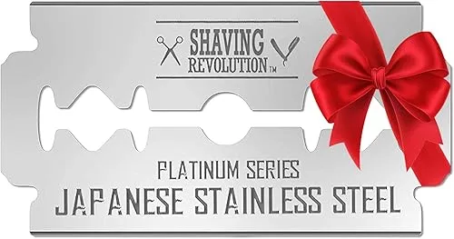 SHAVING REVOLUTION Double Edge Razor Blades - Men's Safety for