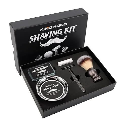 Safety Razor Kit - Single Blade Razor Set for Smooth