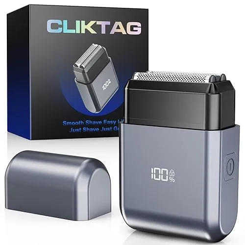 Mini Electric Foil Shaver for Men - Portable Travel Electric