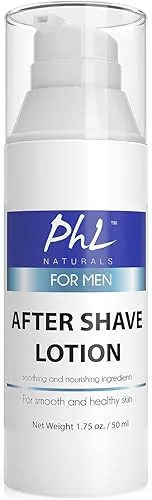 PHL Naturals Unscented Aftershave for Men – Fragrance-Free, Alcohol-Free After
