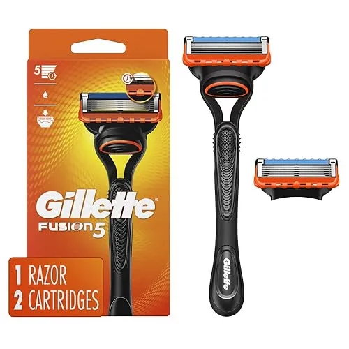 Gillette Fusion5 Razor for Men, Handle + 2 Razor Blade