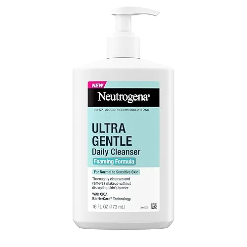 Neutrogena Ultra Gentle Foaming Facial Cleanser, Fragrance Free Hydrating Face