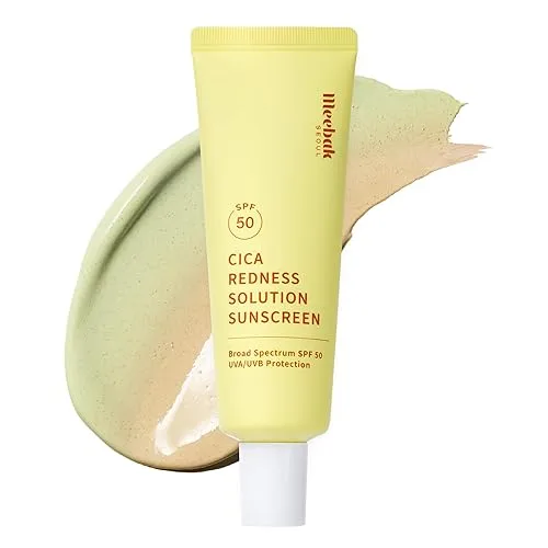 Meebak Cica Redness Solution Sunscreen - Color Corrector SPF 50,