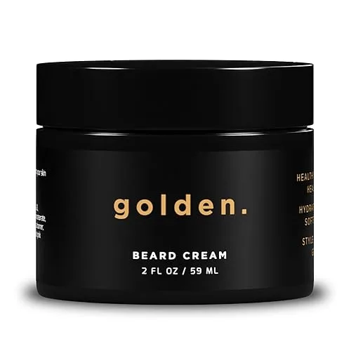 Golden Grooming Beard Cream | Hydrating & Softening Formula for