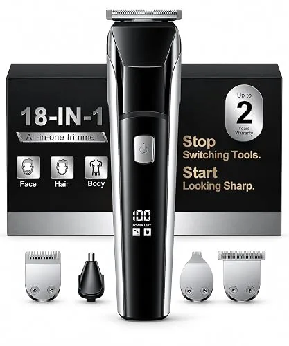 YGZ Beard Trimmer for Men, Electric Razor Hair Clippers for