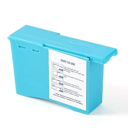 JMU 1 Pack Scalpel Blade Remover, Handheld Disposable Sharps Container,