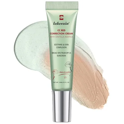 CC Red Correct Cream SPF25, Centella Asiatica Green Color‑Correcting Primer