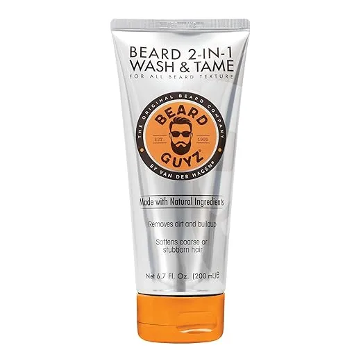 Beard Guyz 2-in-1 Beard Wash and Conditioner, Deep Cleansing Beard Shampoo for Men, Softening & Taming Formula – 6.7 oz (Pack of 1)