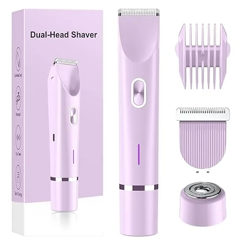 Bikini Trimmer for Women Electric Razors for Women, Double Head