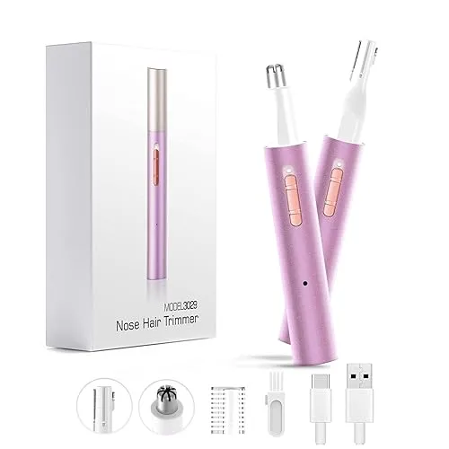 Nose Hair Trimmer for Women Men,2024 Rechargeable 2 in 1