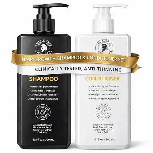 Hair Growth Shampoo and Conditioner Set: Sulfate Free Hair Growth
