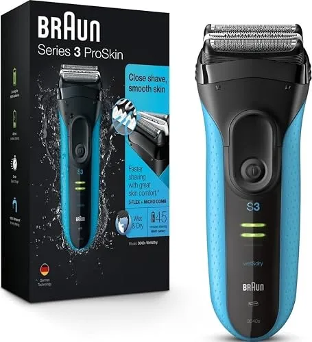 Braun Electric Series 3 Razor with Precision Trimmer, Rechargeable, Wet