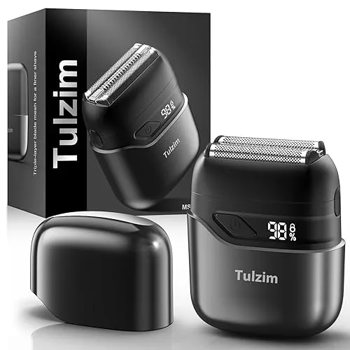 Electric Foil Shaver for Men: Portable Electric Razor for Beard/Face