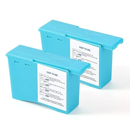 JMU 2 Pack Scalpel Blade Remover, Handheld Disposable Sharps Container,