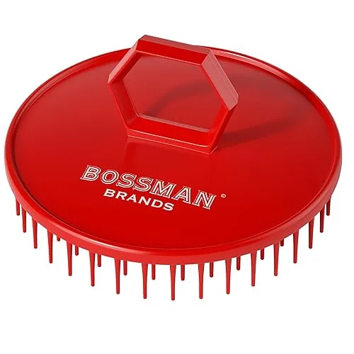 Bossman Beard & Scalp Exfoliator Massager Brush w/ Firm Bristles