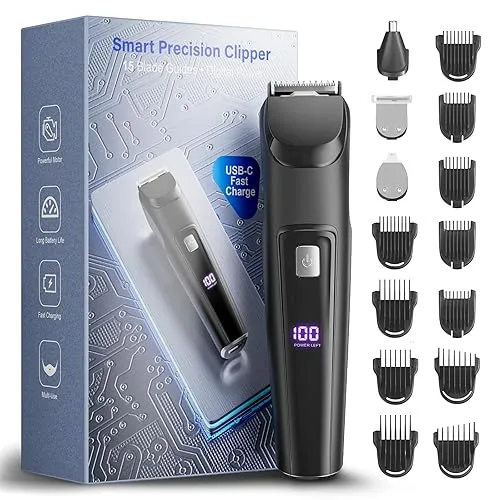 Beard Trimmer for Men, All-in-One Electric Razor & Hair Clipper,