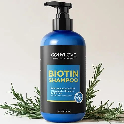 Biotin Shampoo for 3X Faster Hair Growth, 80% Less Hair