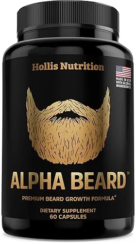 ALPHA BEARD Growth Vitamins | Biotin 10K MCG, Collagen, Keratin,