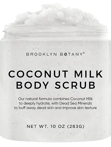 Brooklyn Botany Coconut Milk Body Scrub - Moisturizing and Exfoliating