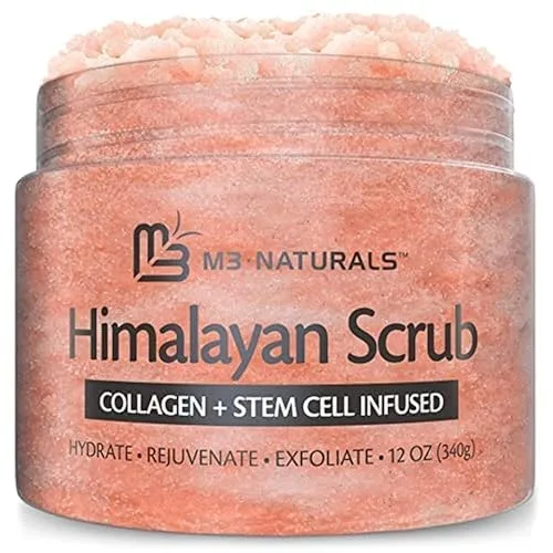 Himalayan Salt Scrub Face Foot & Body Exfoliator Infused with