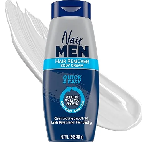 Nair Men Hair Remover Body Cream, Quick and Easy Body