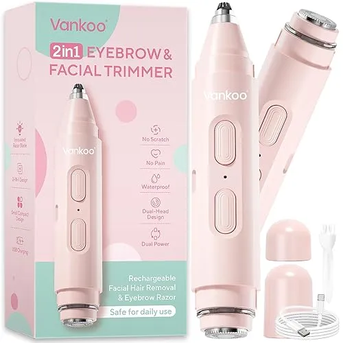 Facial Hair Remover & Eyebrow Trimmer - 2 in 1