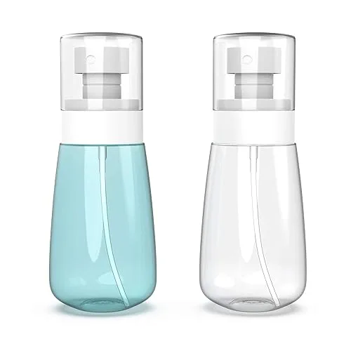 Pack 2 Small Spray Bottle Travel Size 2oz/60ml - Fine