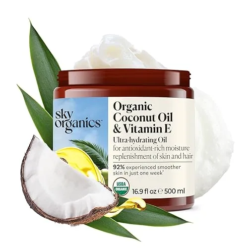 Sky Organics - Organic Coconut Oil & Vitamin E, 16.9