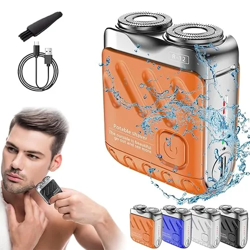 Skyworl Mini Shaver, Beard Shavers Portable Suitcase Design, Mini Portable