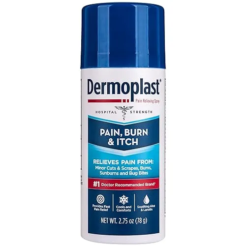 Dermoplast Pain, Burn & Itch Relief Spray for Minor Cuts,