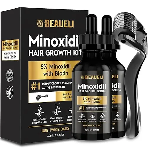 Minoxidil Beard Growth Kit For Men and Women, Hair Loss