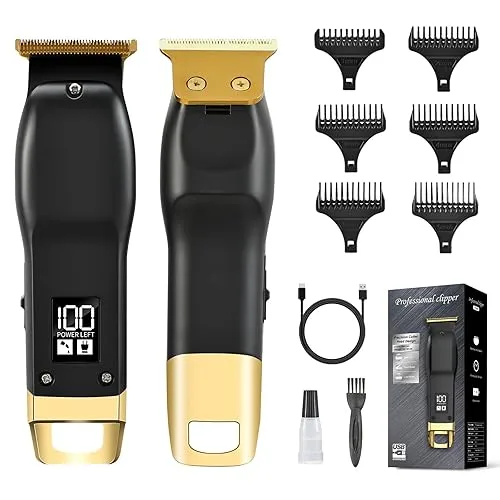 Beard Trimmer for Men - Rechargeable Men's Hair Clippers &
