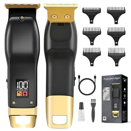 Beard Trimmer for Men, Cordless Hair Clippers for Men with