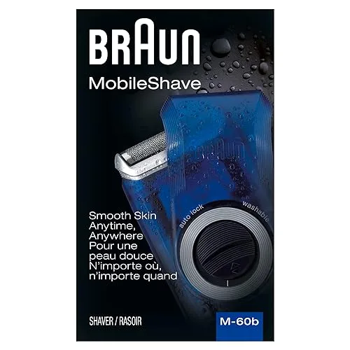Braun Electric Razor for Men, M60b Mobile Electric Foil Shaver,