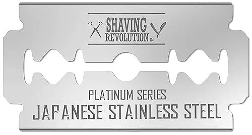 SHAVING REVOLUTION Double Edge Razor Blades - Men's Safety for