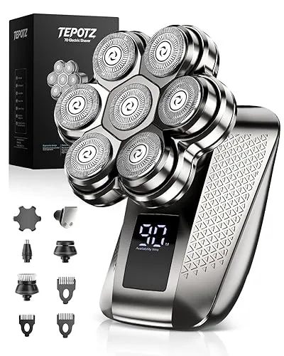 7D Head Shavers for Bald Men, Waterproof Wet or Dry